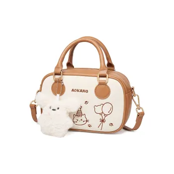 AOKANG Polyurethane Bowling Bag, Shoulder Bag, Crossbody Bag, Handbag Trumpets Women's Multicolor