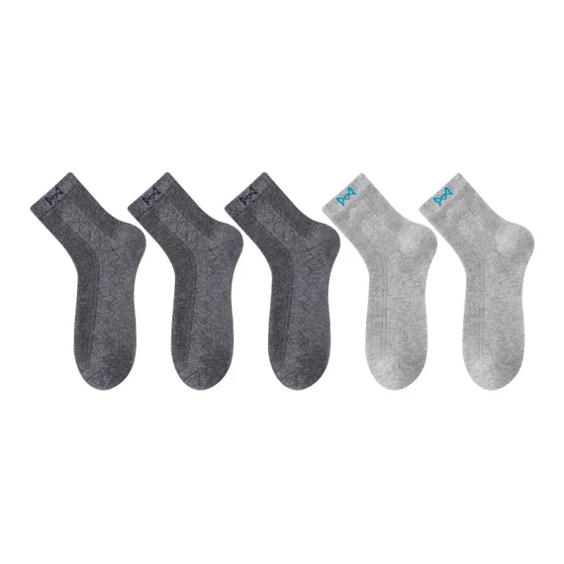 MIIOW Cool One Summer Series Mid Calf Socks Men's 5 Pack-24
