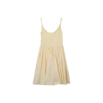POPO.INFO Slip Dresses Women's Yellow