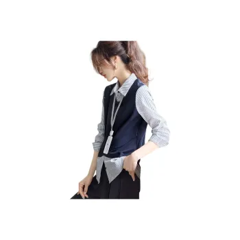 Mo Han Yi Mei Shirts Women's Navy Blue