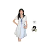 (White Short+Hair Tie) Comes with