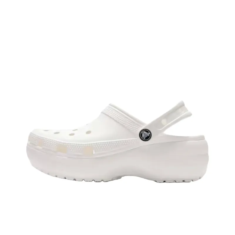 Crocs Classic Platform Clog Star Clogs Unisex White-6