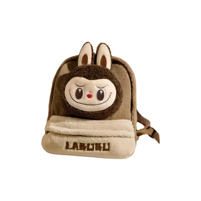 POP MART Polyester Backpack Women's Brown-2