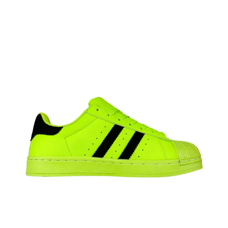 Rongchuan Low Top Skateboard Shoes Unisex Neon Green-2