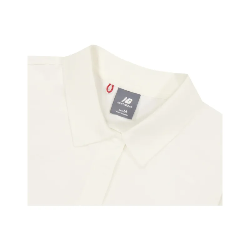New Balance Polo Shirt Women's Ivory White-3