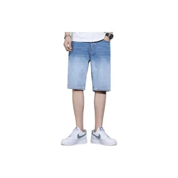 Tonlion Denim Shorts Unisex Medium Blue