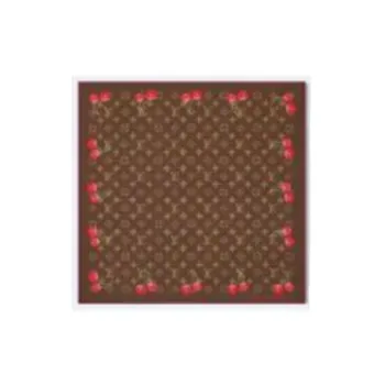 LOUIS VUITTON Silk Scarves Unisex Brown