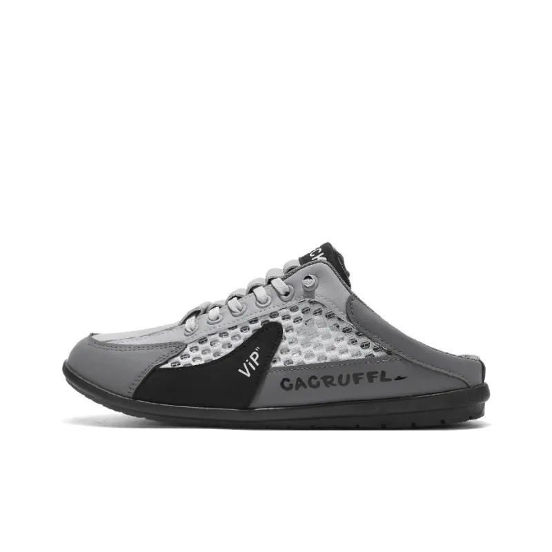 Kuding Skateboard Shoes Men Low Top Gray/Beige/White-6