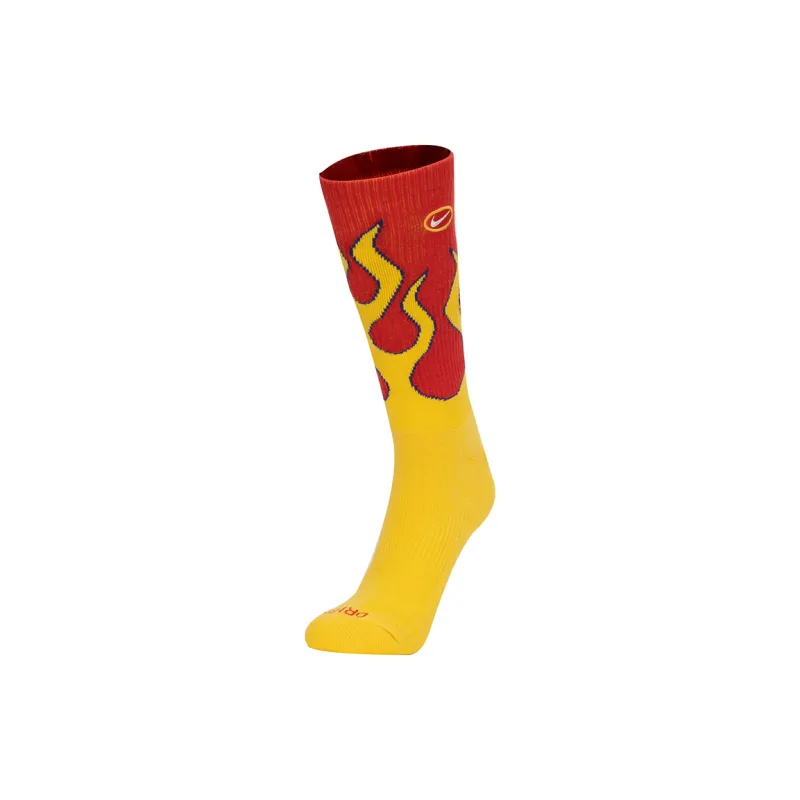 Nike Mid Calf Socks Unisex 1 Pack Yellow-2