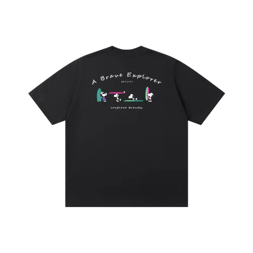 LESS BEARS Drop Shoulder Sleeve T Shirt Women's