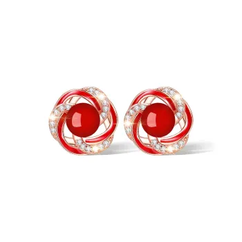 EAST BEAUTY Agate Earrings Women's