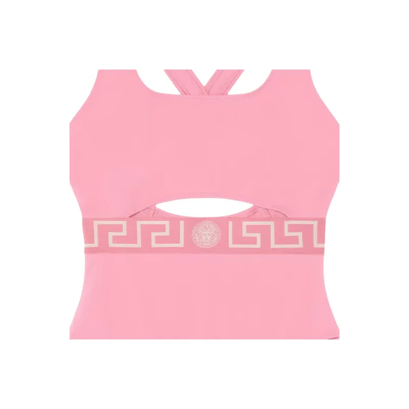 VERSACE Greca One piece Swimsuit Women's Pink-2