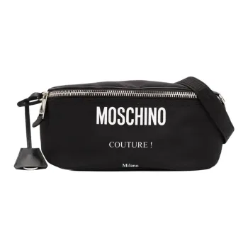 MOSCHINO Nylon Shoulder Bag Regular Unisex Black
