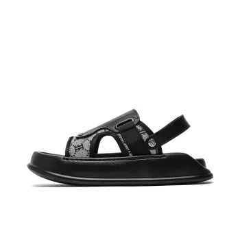 FAPAI Beach Sandals Men Black/Khaki White