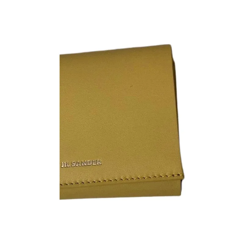 JIL SANDER Calfskin Wallet Regular Men's Yellow-2