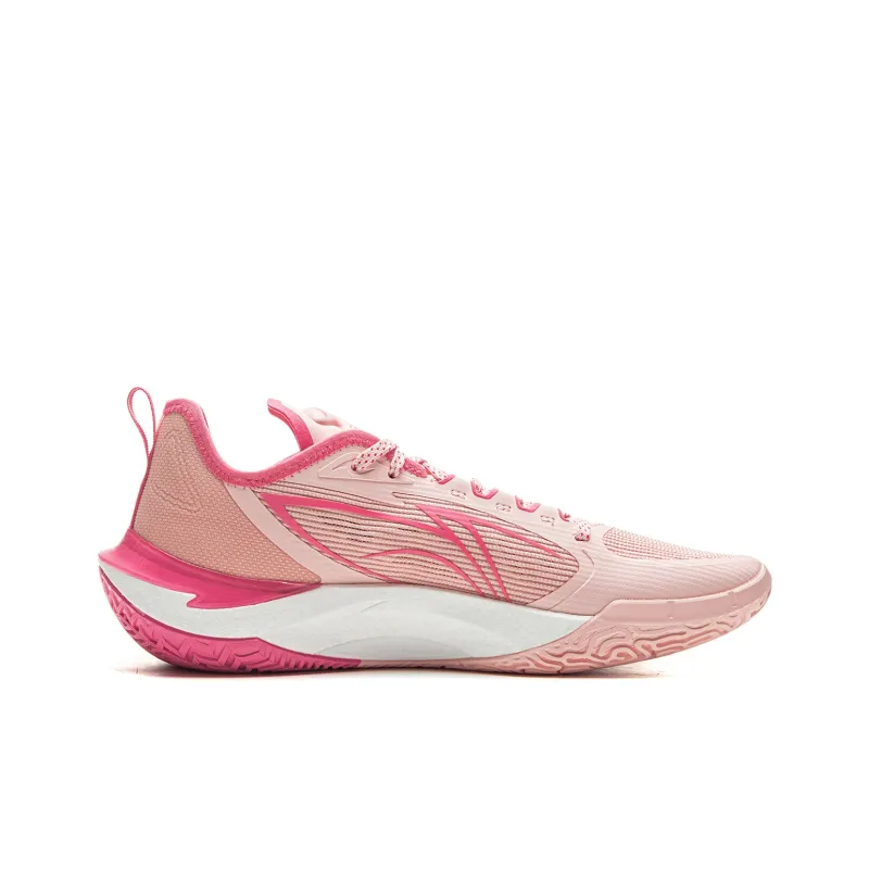 LiNing Cushioning, Slip Resistant, Abrasion Resistant, Rebound Grip Low Top Basketball Shoes Men's Frosting Pink-1