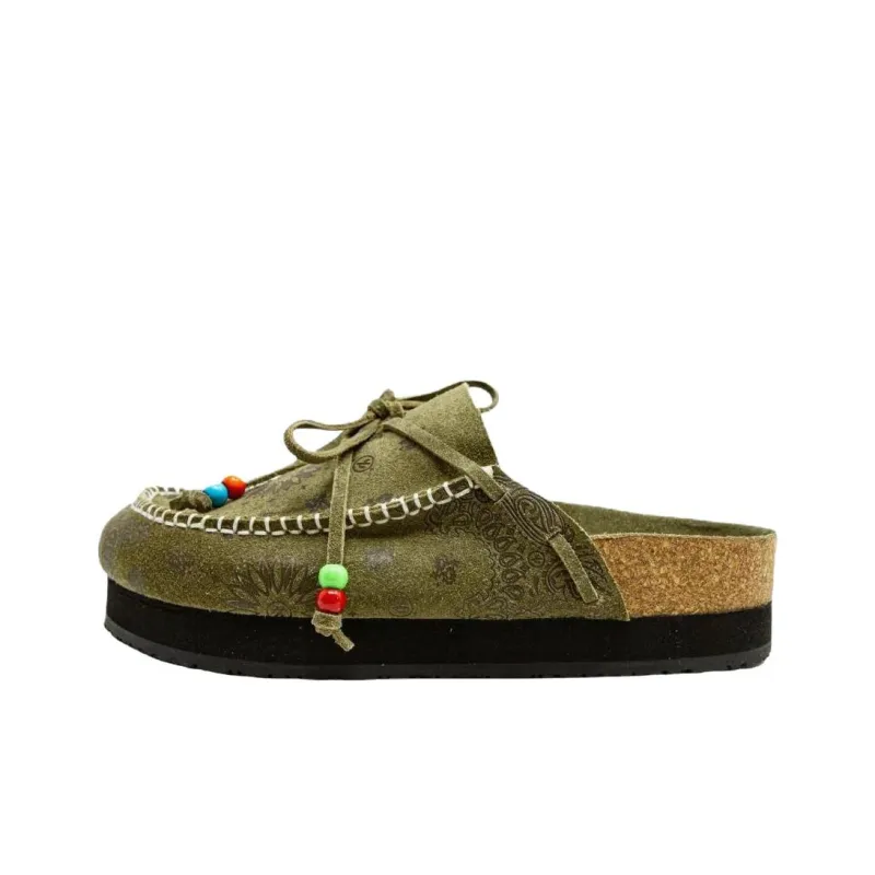 Arizona Love Abrasion Resistant Wrap toe Slippers Women's Olive Green-0