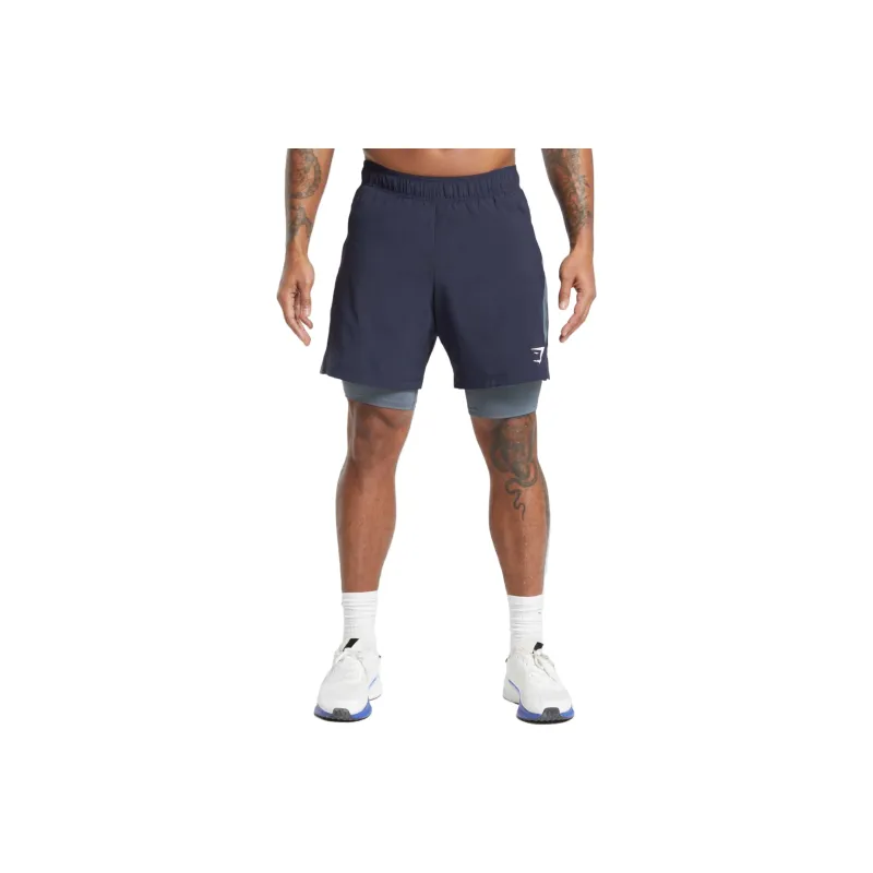GYMSHARK Sport 7' 2 In 1 Shorts Sports Shorts Men's-5