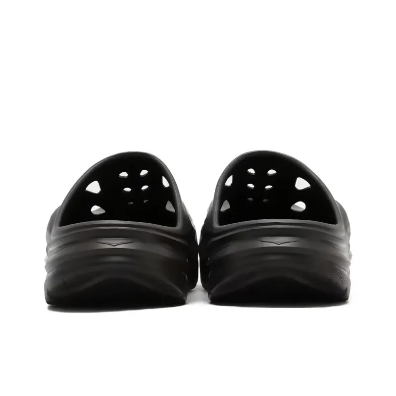 HOKA ONE ONE ORA Recovery Mule Odor Resistant Slip Resistant Closed Toe Slippers Unisex Black-2