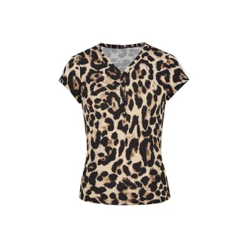 Garbege T Shirts Women's Leopard Print