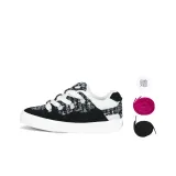 Black Chanel-Inspired (White/Black/Rose Red Shoelace)