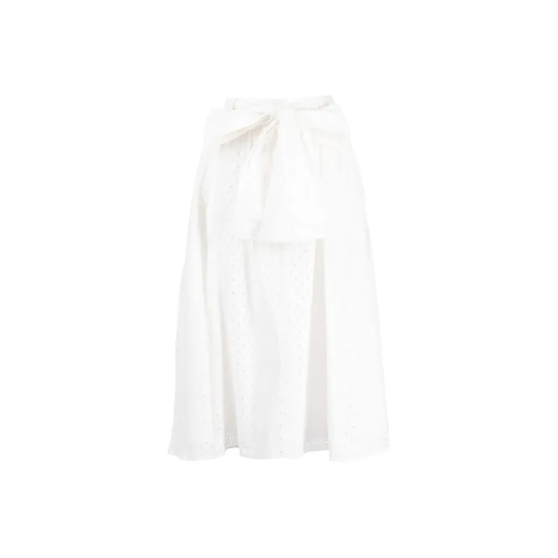 KENZO Flared Perforated Skirt-0
