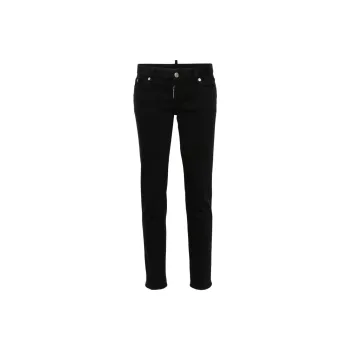 DSQUARED 2 Logo Patch Straight Leg Jennifer Jeans