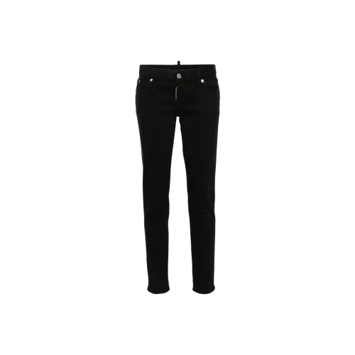 DSQUARED 2 Logo Patch Straight Leg Jennifer Jeans
