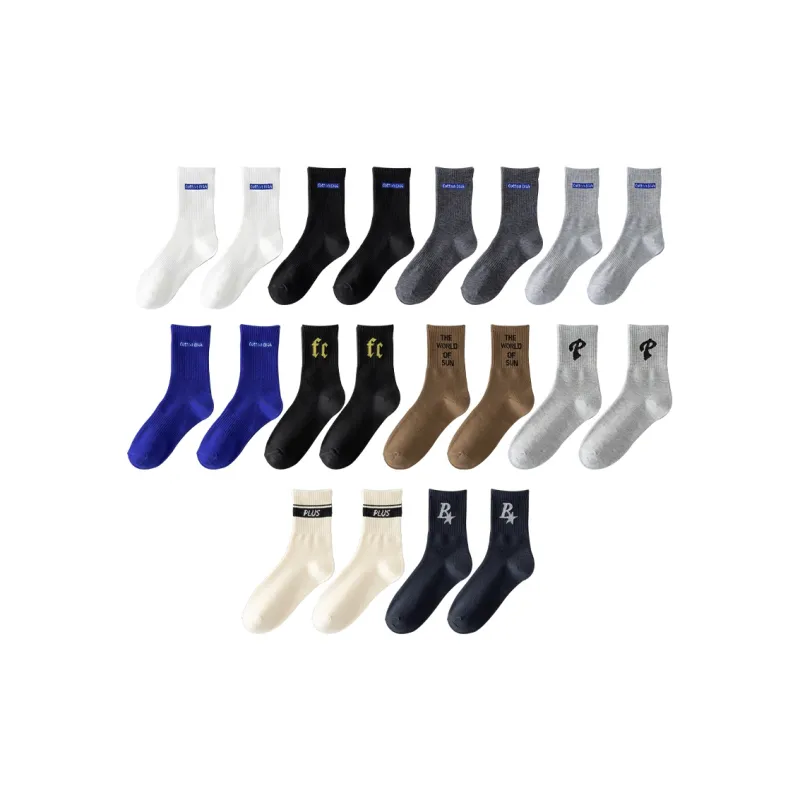 Cotton Gene Mid Calf Socks Men's Combo Set-11