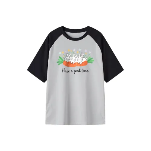 FAIRWHALE Drop Shoulder Sleeve T Shirt Women's