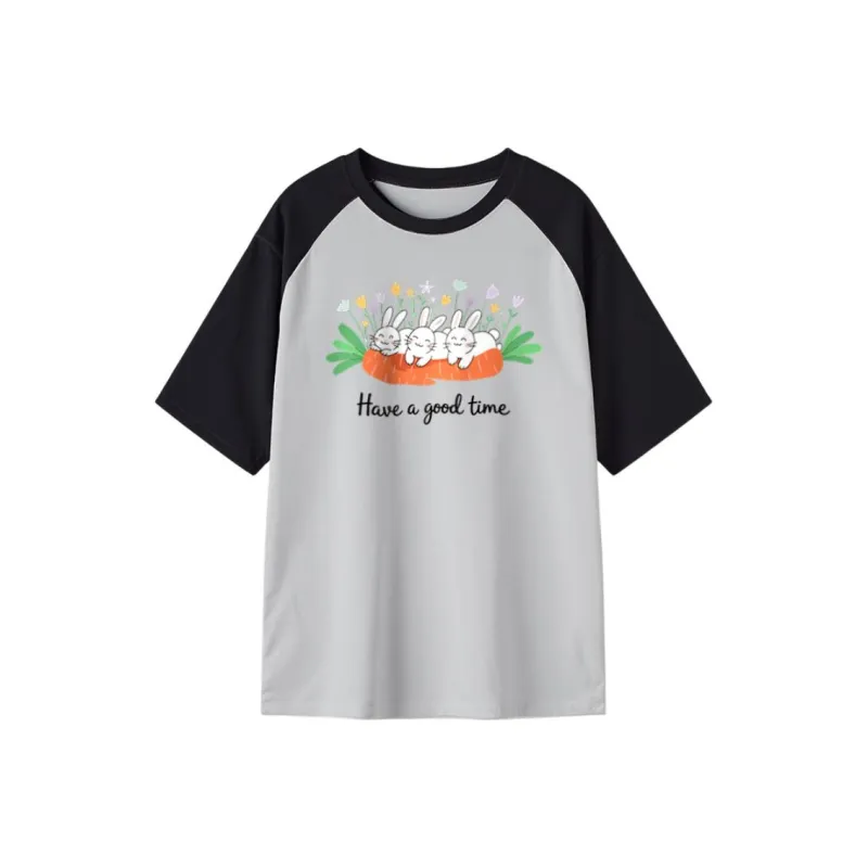 FAIRWHALE Drop Shoulder Sleeve T Shirt Women's-0