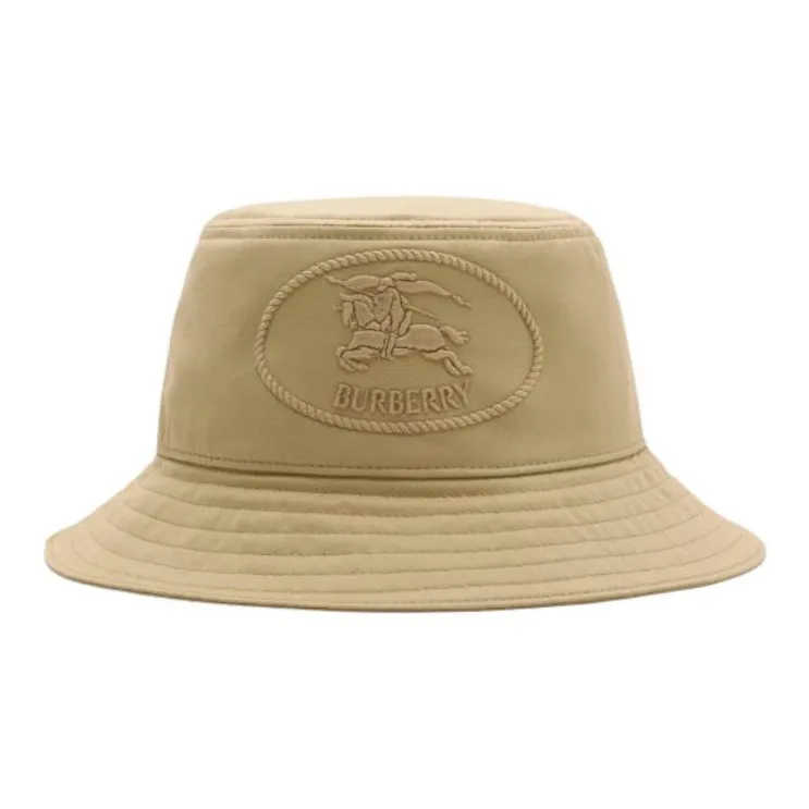 Burberry Equestrian Knight Gabardine Bucket Hat-0