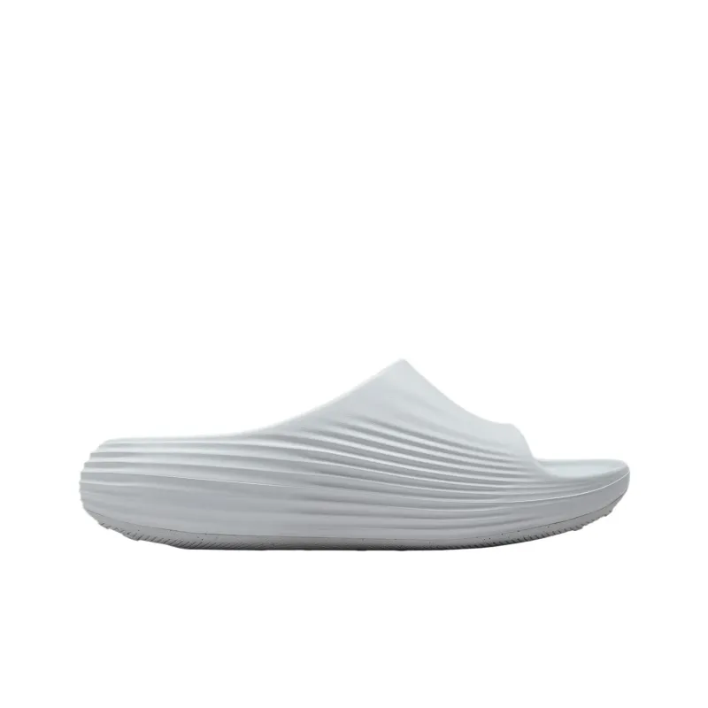Nike ReactX Rejunate Rubber Sole Shock Absorbers Slide Slippers Women's Silver-1