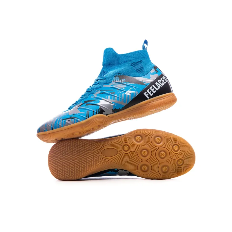 FEELACES Artificial Ground, Indoor Cushioning, Slip Resistant, And Abrasion Resistant Soccer Shoes Unisex-14