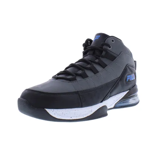 FILA Cushioning, Wear Resistant Mid Top Casual Shoes Men's Gray Black