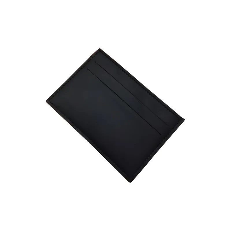 HERMES Citizen Twill Leather Card Holder Men's Black/Multicolor Multicolor-1