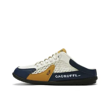 Kuding Skateboard Shoes Men Low Top Gray/Beige/White