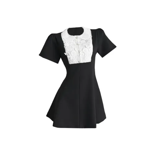 GUOZHEN Short Sleeved Dress Women's