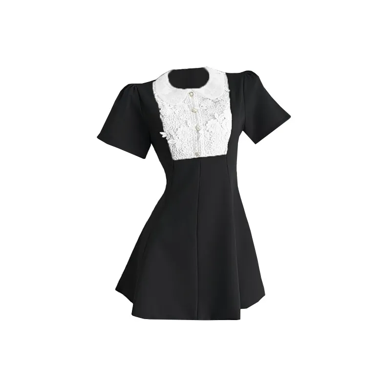 GUOZHEN Short Sleeved Dress Women's-0