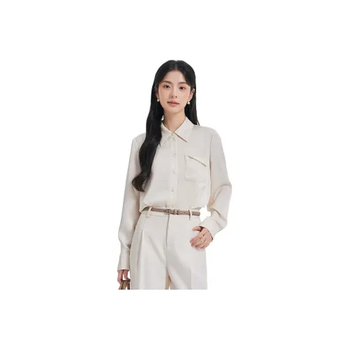 Dajia Poetry Shirts Women's Champagne Beige