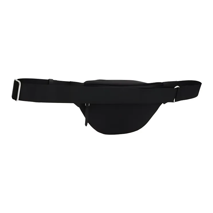 KARL LAGERFELD Polyamide With Calfskin Fanny Pack Unisex Black-2