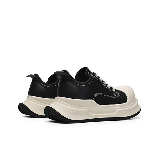 MOMGOG Low Top Skateboard Shoes Unisex Black-2