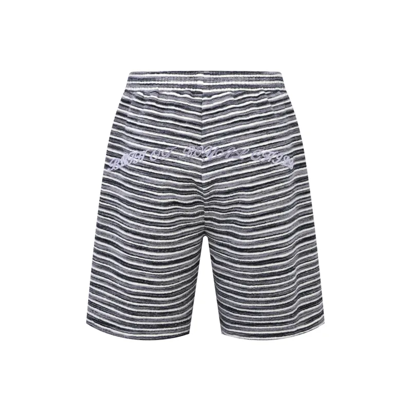 BIRTH OF ROYAL CHILD SS25 Casual Shorts Men's Ecru/Purple Gray-6