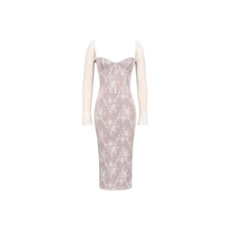 HOUSE OF CB SS25 Saisha Long Sleeved Dress Women's-0