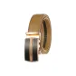 Black Lens Gold-Tone Lock+Earth Yellow Strap