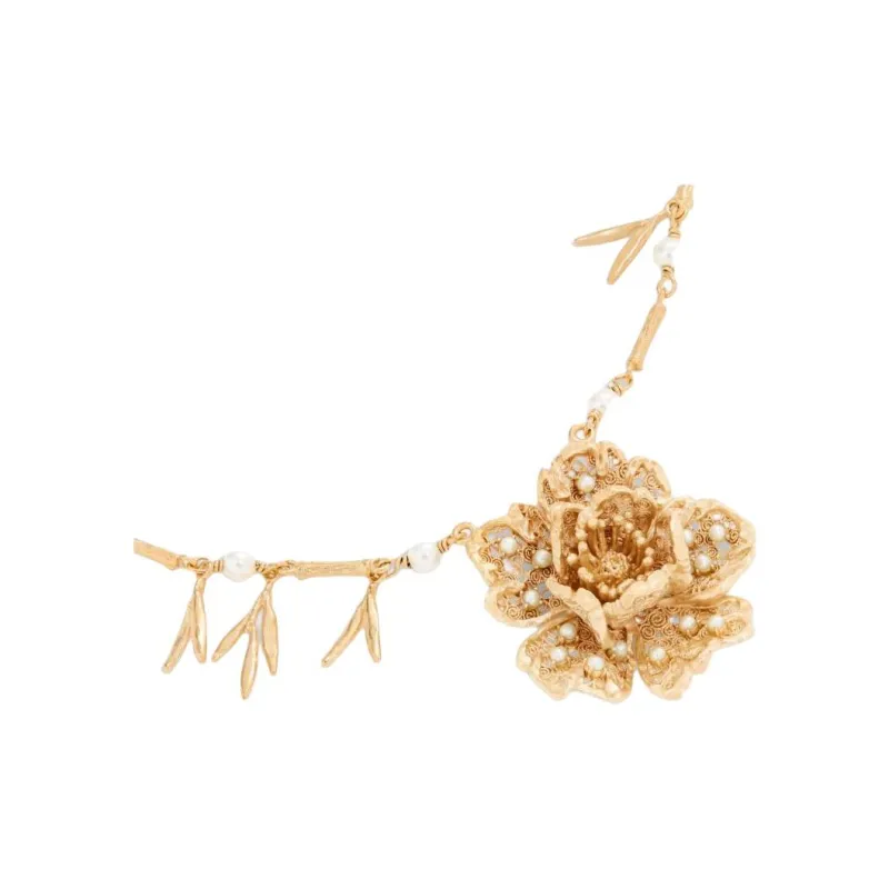 DIOR Gold Plated Necklaces Unisex Gold-2