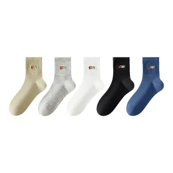 Ordifen Mid Calf Socks Men's 5 Pack