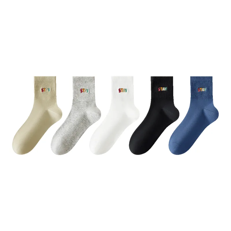 Ordifen Mid Calf Socks Men's 5 Pack-0
