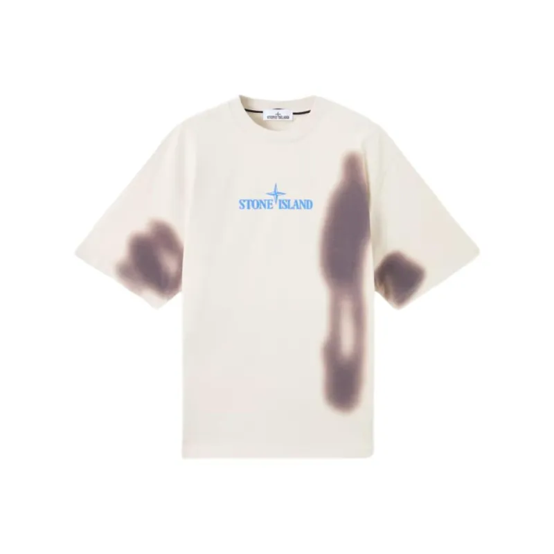 STONE ISLAND Blurry One print T shirt-0