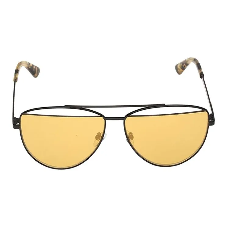 McQ Alexander McQueen Metal Aviator Sunglasses Unisex Black-1
